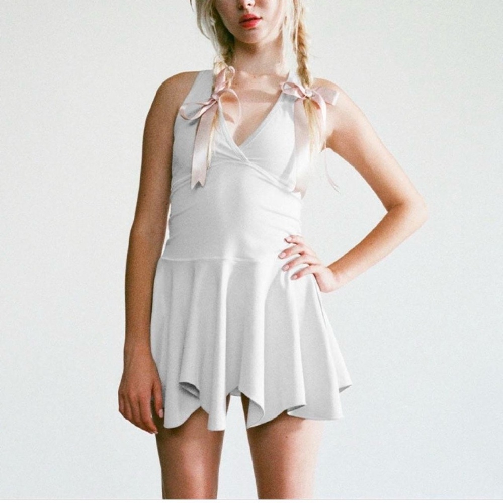 Frankie's Bikinis White Mini Dress